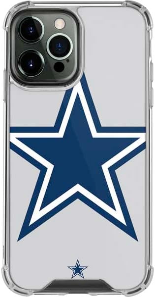 Skinit Clear Phone Case Compatible with iPhone 14 Pro Max - Officially Licensed NFL Dallas Cowboys Large Logo Design