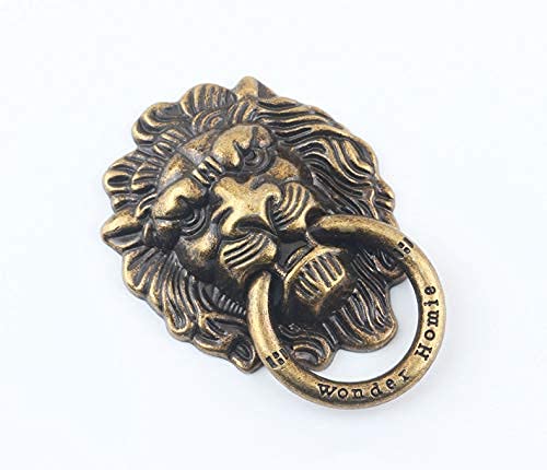 Image of KolorFish Lion Head Universal Mobile Phone Ring Grip Holder Stand Finger Ring for All Mobile Phone and Tablet (Bronze)