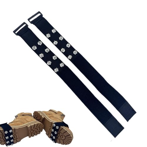 Puntas de agarre para zapatos, 1 par de tacos antideslizantes para zapatos | Botas para hombre y mujer, botas y zapatos de cuero, crampones de agarre para senderismo, viajes