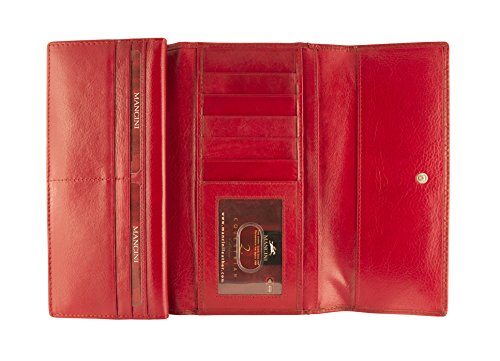 Mancini Ladies RFID Secure Trifold Wing Wallet4