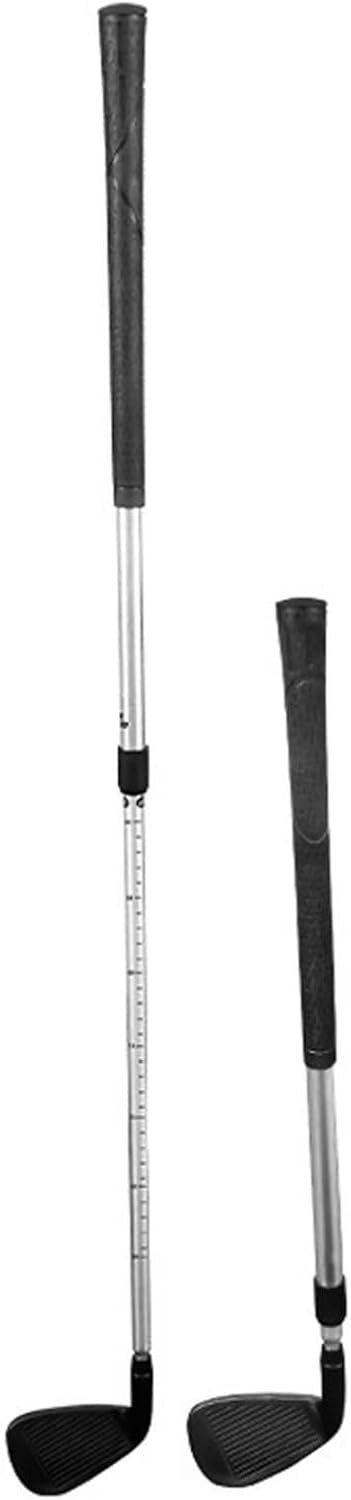 Vxuxlje Adjustable Extend Golf Iron Club Compact Portable Training Pole Designed for Child Golf Newcomer