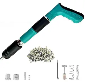 Ladila Manual Steel Nail Gun Tool | Mini Nail Fixation Tool | Portable Mini Nail Shooting Machine | Nail Wall Fixing Tool | Household Woodworking Accessories with Nail