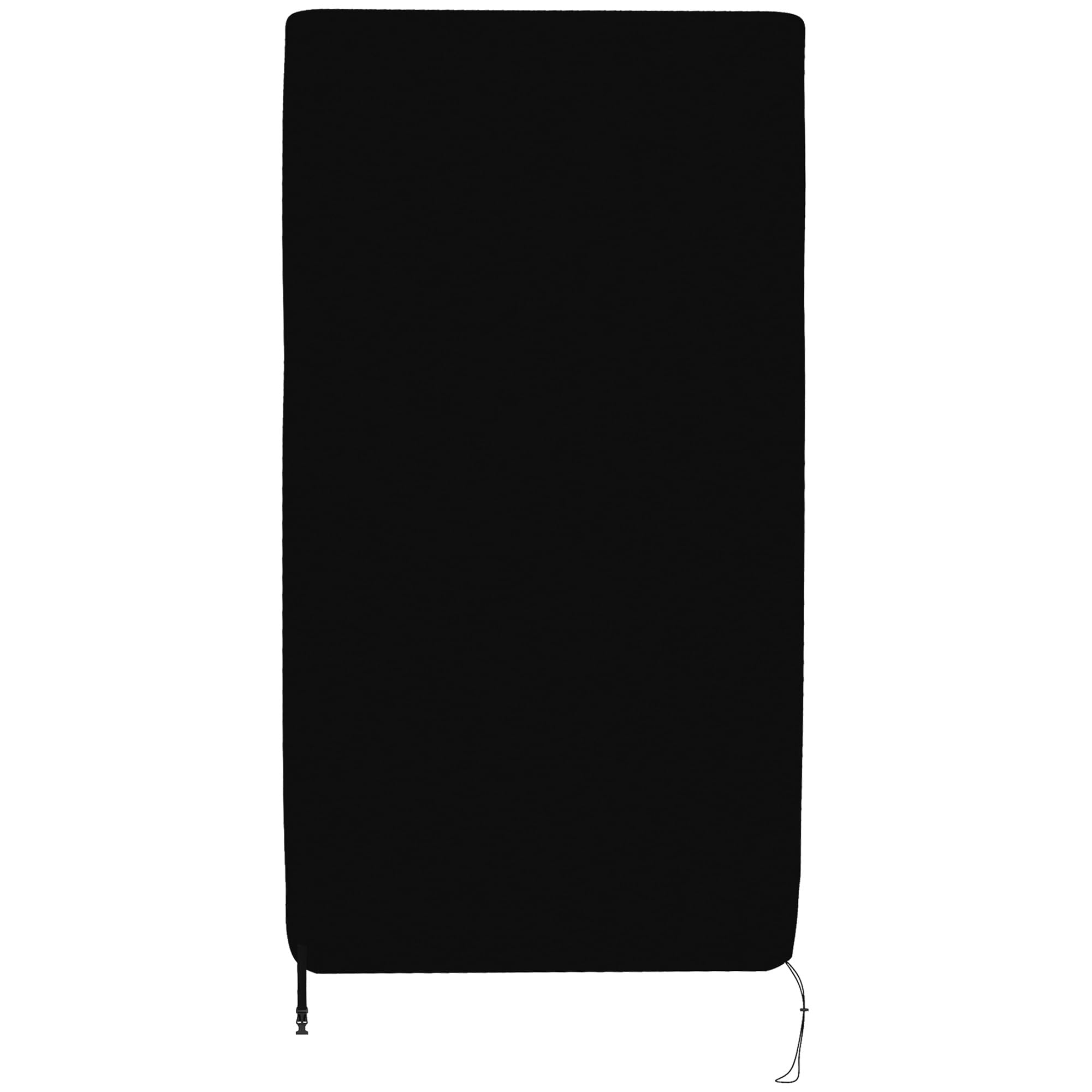 SPORTNOW Copertura Tavolo da Ping Pong in Polietilene con Cerniere e Fibbie incluse, 257x153x5 cm, Nero