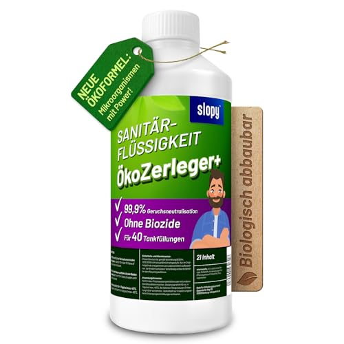 Öko Sanitärflüssigkeit mit Mikroorganismen 2L - 40 Tankfüllungen -...