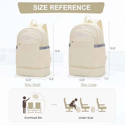 coofay Gym Backpack For Women Men Dance Sports Backpack With Shoe Compartment Waterproof Travel Backpacks Gym Bag Beige