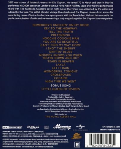 Eric Clapton - Slowhand at 70 - Live at the Royal Albert Hall [4K Ultra HD] [Blu-ray] – vue 2