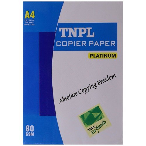 Tnpl Copier Paper A4 80Gsm White 500Sheet Per Ream 5 Reams Amazon.in Office Products