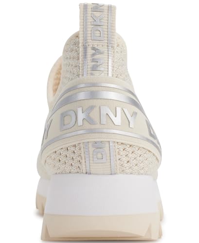 Image of DKNY Women's Abbi Knit Slip on Sneaker with Logo
