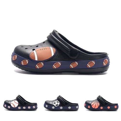 Nuovovoi Clogs for Toddlers Football Lover Gifts for Boys Shoes Accessorries Garden Shoes Toddler Slides Sandals Children Water Shower Slippers