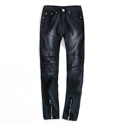 Anyu Jeans Uomo Strappati Distrutto Skinny Slim