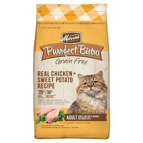 Merrick Purrfect Bistro Grain Free Real Chicken Adult Dry Cat Food, 12 lbs.