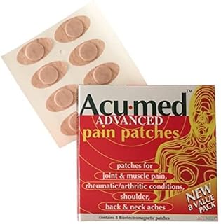 Acumed Magnetic Pain Relief Patches - Effective for Neck, Shoulder, Headache, Backache, Menstrual, Knee, Joint, Muscle & Arthritic Pain (1 Pack of 8)