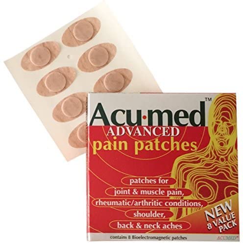 Acumed Magnetic Pain Relief Patches - Effective for Neck, Shoulder, Headache, Backache, Menstrual, Knee, Joint, Muscle & Arthritic Pain (1 Pack of 8)