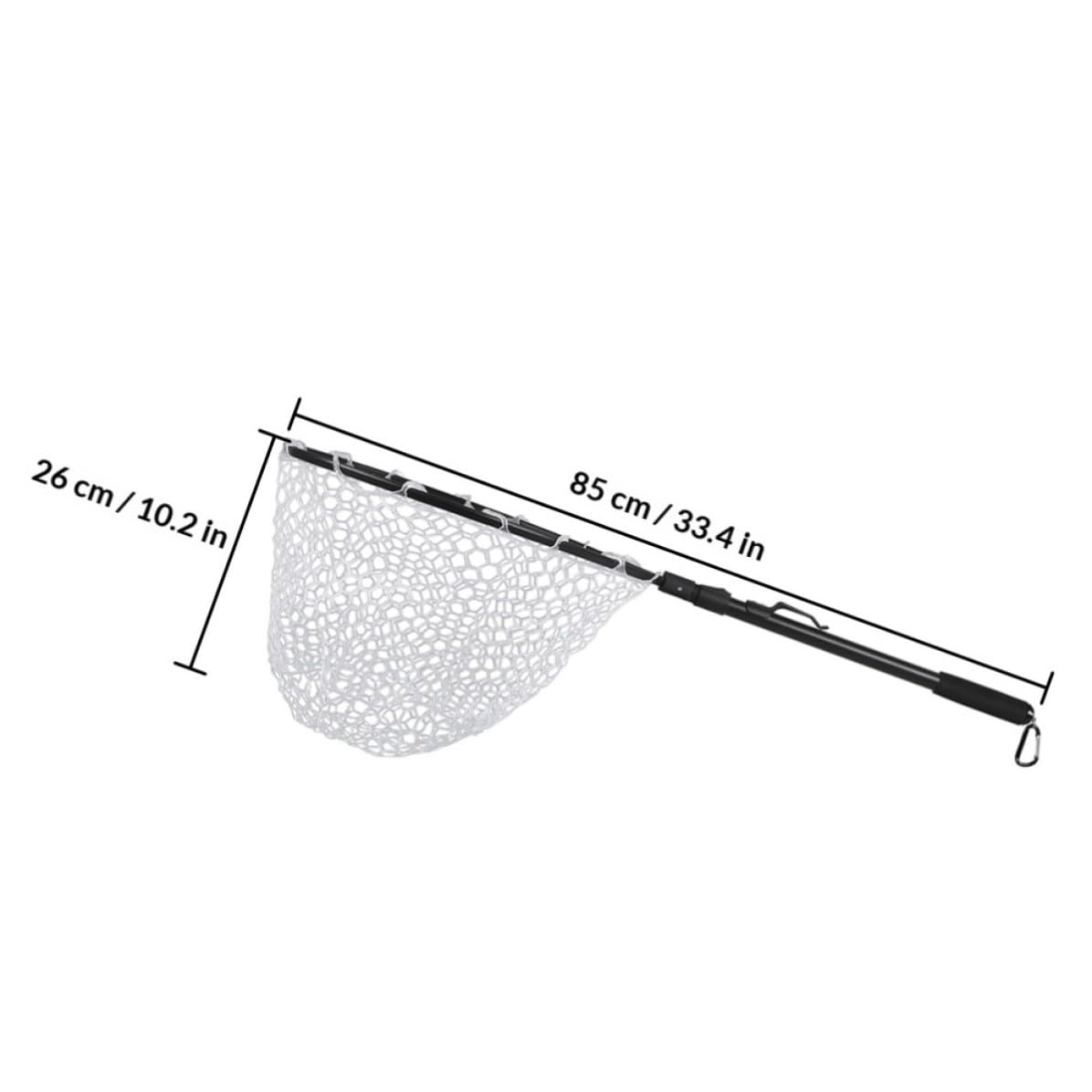 Cabilock Red de Aterrizaje para Pesca Plegable de Aleación de Aluminio Diseño Compacto y Fácil de Transportar para Pesca en Río