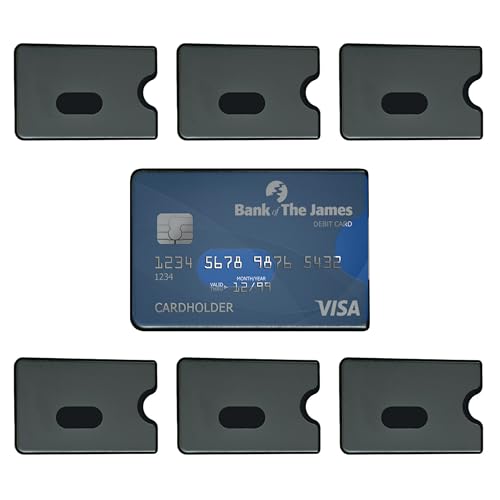 tiyiyok 6 pcs Protector Tarjetas Credito, Funda Tarjeta, Evite la Abrasión de la Tarjeta y Arañazos, Adecuado para Tarjetas de Tamaño Estándar Como Tarjetas de Crédito, Tarjetas de Seguro Médico, etc