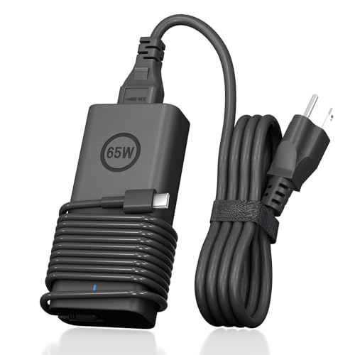 Image of 65W USB C for Dell Laptop Charger for Dell XPS Chromebook 3100 3400 5190 3110 2-in-1 and Dell Latitude 5000-5400 5410 5420 5430 3340 3440 3540 7340 7440 Type C Computer Adapter