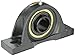 Sealmaster EMP-210 CXU Pillow Block Ball Bearing, Expansion Type, Medium-Duty, Regreasable, Set Screw Locking Collar, Felt Seals, Noise Tested, AC Housing Fit, Cast Iron Housing, 50 mm Bore, 2-1/2" Base to Center Height, 6-3/4" Bolt Hole Spacing Width, ?2 degrees Misalignment Angle