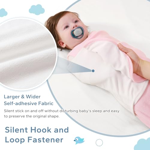 Image of ZIGJOY Swaddle Sleep Sack Newborn 1.5 Tog Fleece Wearable Blanket Baby 6-12 Months - Lightweight MicroFleece Winter Sleeping Sacks Bag for Infant Girl Boy Gifts, Pink
