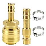 Facile à utiliser : les raccords d'air comprimé sont faciles à utiliser. Il suffit d'appuyer sur la bague de verrouillage et d'insérer le connecteur de raccord de tuyau. Veillez à ce que la bague de verrouillage glisse à nouveau en position de verrouillage pour permettre une connexion ou une déconnexion rapide des outils et des tuyaux d'air.