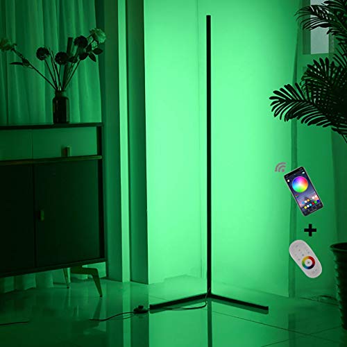 Lámpara de pie LED de Cambio de Color: lámpara de pie de Humor de la Sala de Estar con Control Remoto, lámpara de pie 300 + Colores cambiando la lámpara de Piso lámpara de Piso Cover