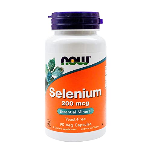 Now Supplements, Selenium (L-Selenomethionine) 200 Mcg, Essential Mineral*, 90 Veg Capsules #TOP1