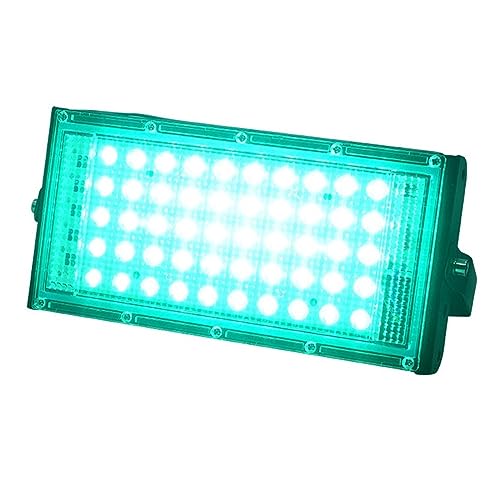 Lumière d'inondation LED verte 50W étanche IP65 avec réflecteur grand angle pour jardin DELURA