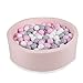 Angelove Piscine À Balles 90x30cm/200 ⌀ 7cm Balles Ronde en Mousse pour Bébé Enfant Rose Clair: Rose Pastel/Gris/Blanc