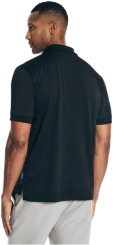 Nautica Navtech Classic Fit Men's Polo Shirt (S, Black) - Image 3