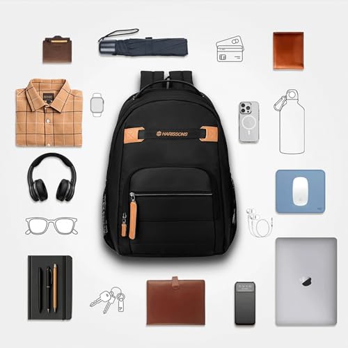 Image of HARISSONS Prizma Laptop Backpack | 35L | Durable & Travel-Ready | Elevated Laptop Protection | Office, Travel & Daily Commute
