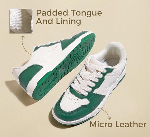 LUCKY STEP Men's Fashion Sneakers Lace Up Casual Low Top Anti-Slip Tennis Skateboard Basketball Walking Shoes4