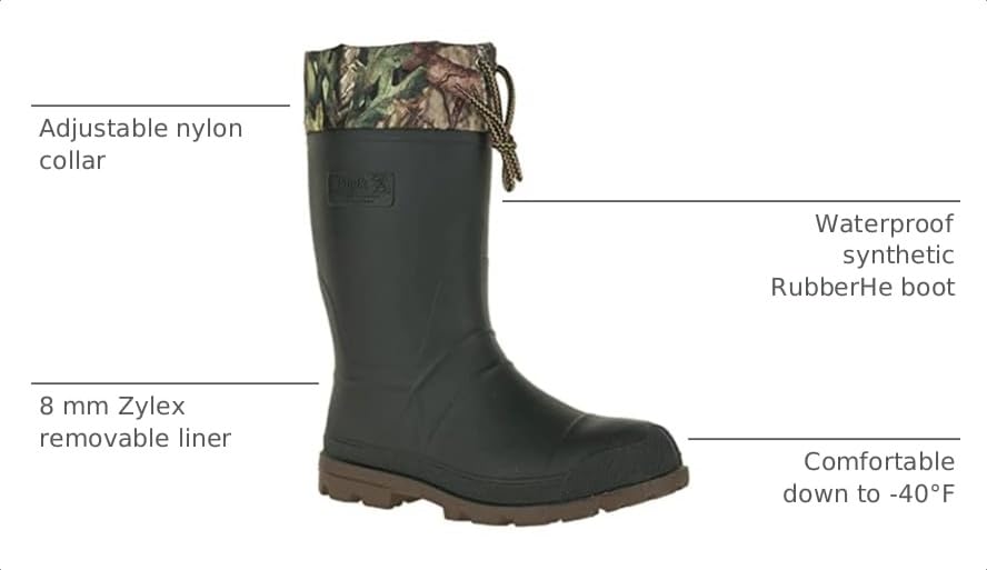 Image of Kamik Insulated Snow Boots - Waterproof Hiking Shoes for Men - Oil-Resistant Winter Boots for Men - Comfortable Down to -40F - Winter Shoes for Men - Oil & Acid Resistant Rubber Outsole