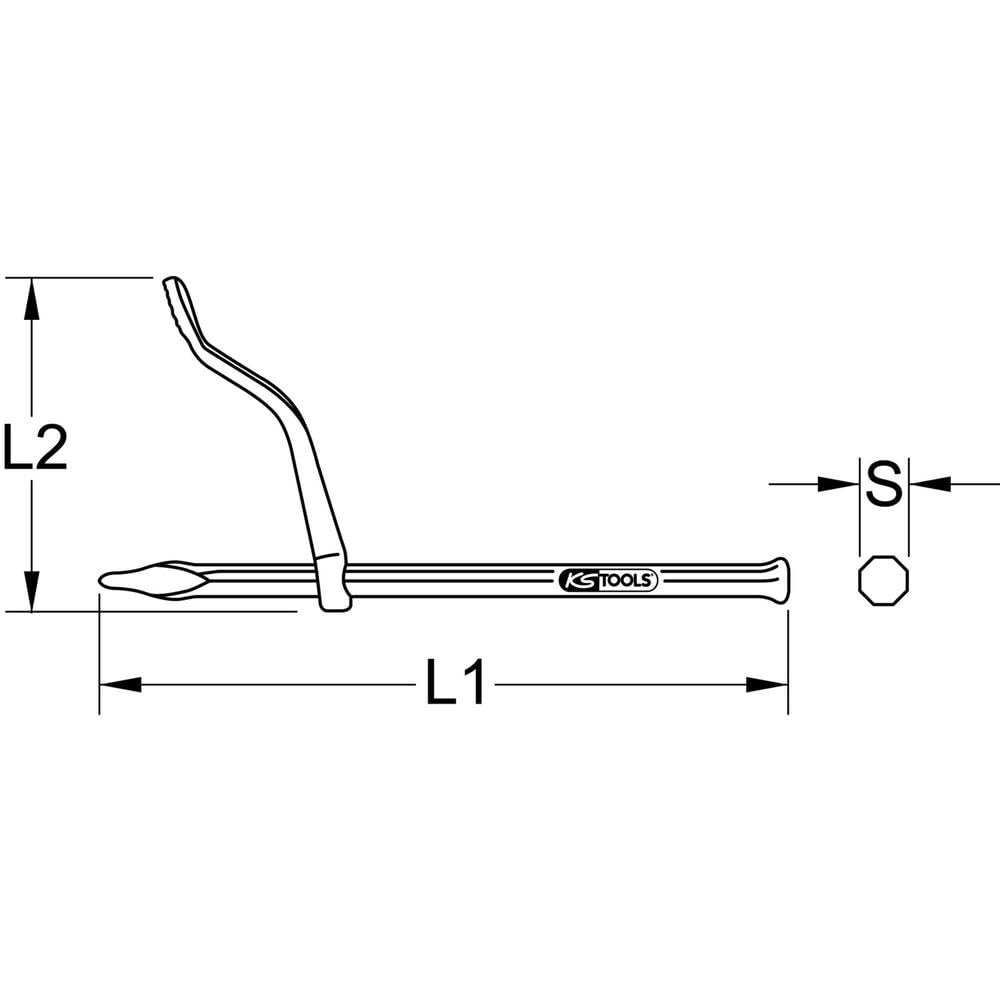 KS Tools 156.0561 Haki murowe, 300mm