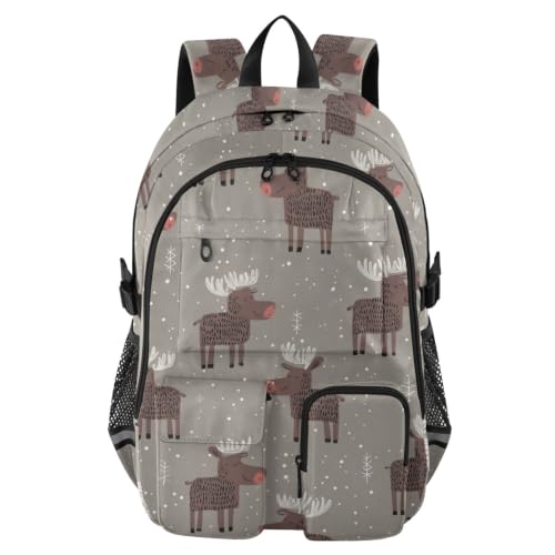 Mochila de viaje de alce para ordenador de 17.5 pulgadas y uso diario