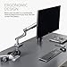 POUT Eyes 12 Dual Aluminum Monitor Arm (Grey/Black/Single)