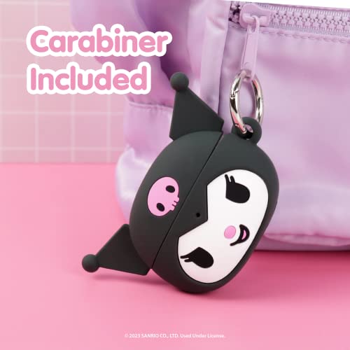 Image of iFace Hello Kitty and Friends Cute AirPods Pro 2 Case Compatible with AirPods 2nd Gen Pro - Cute Silicone Protective Cover [Carabiner Clip Included] [Wireless Charging Compatible] - Kuromi