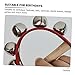 HOMOBABE 3Pcs Handheld Tambourine Jingle Bell Percussion Instrument for Parties Festivals Games Lightweight Design for Color Sound Training
