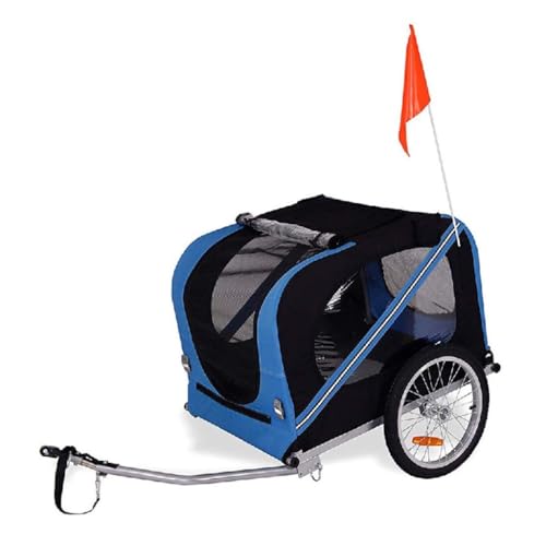 ペット用ベビーカー ペットベビーカー自転車ベビーカーフレーム折りたたみペットベビーカー屋外乗馬ペットベビーカー旅行ペットベビーカー 犬 ベビーカー(Blue)