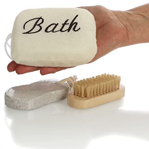 COM-FOUR® Set di spazzole da bagno da 6 pezzi per