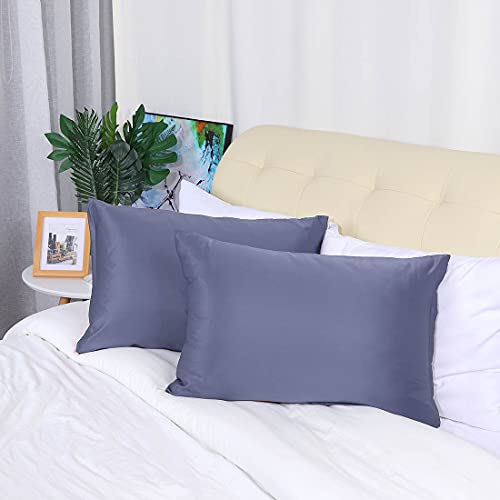 Taies d'oreiller en satin ultra douces protégeant les cheveux lot de 2