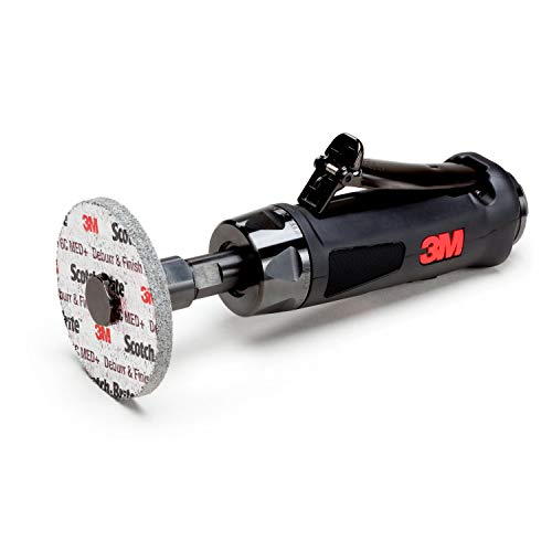 3M Die Grinder - 1 HP Steel Motor - 18,000 RPM - Sanding, Finishing, and Polishing - Air Powered Tool - Straight Shaft - 1/4' Collet - 20238
