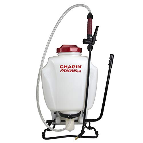 Chapin 61802 4-Gallon ProSeries Plus Backpack Sprayer with Bonus Foami, Translucent White