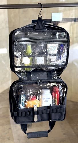 Firefighter Personalized Black Overnight Toiletry Bag2