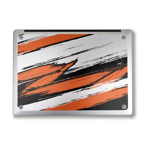 Image of Laptop Skin Compatible with Alienware M18 R2 (2024) - Grunge Orange - Premium 3M Vinyl Protective Wrap Decal Cover - Easy to Apply | Crafted in The USA by MightySkins