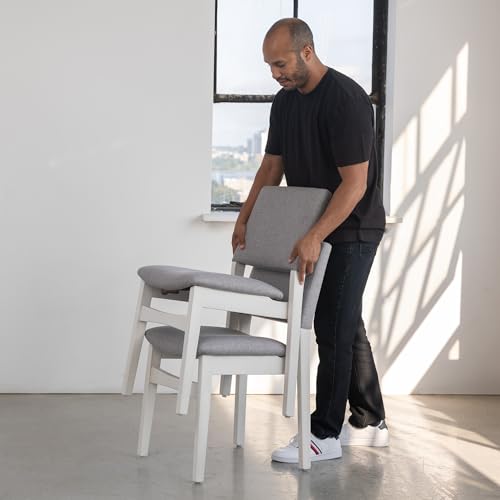 Transformer Table Solid Wood Extendable Dining Table, White - image 9