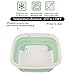 Drying Natural Collapsible Food Storage Container with Lid-4 Pack Silicone Bento Lunch Boxes with 300ml/600ml/750ml/1000ml-Easily Washable & Stain Resistant, Dishwasher and Freezer Safe