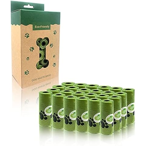 HMAMOR Pet Poop Bags (24 Rolls/360 Count), Cat Litter Disposal System Scooper Refill Bags, Dog Litter Dog Poop Bags Cover