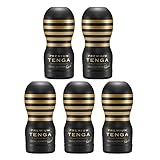 TENGA テンガ 新プレミアムテンガ オリジナルバキューム・カップ ハード 黒 5本セット
