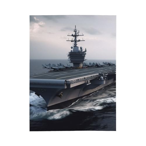 Couverture en flanelle porte-avions idéale pour soirées cocooning canapé