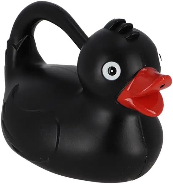 Esschert Rubber Duck Watering Can, 1.81 L, Plastic, Black image 3