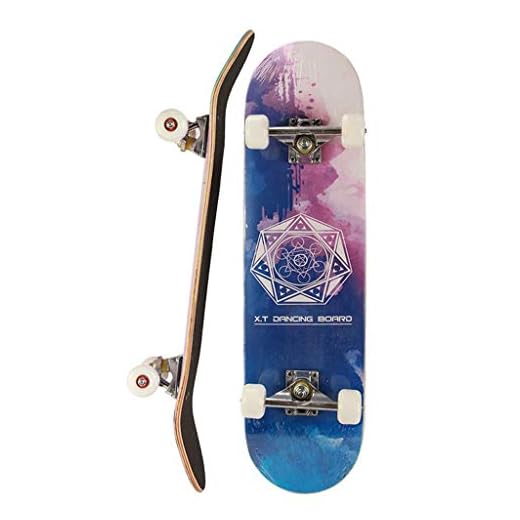 ZCR 7 Couches Decks Maple Longboard Skateboards PU Roues 31.5 « x7.87 » Longboard Pro Skate Complet for Les Ados Adultes débutants Filles garçons (Color : G)